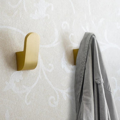 Modern Golden Brass Robe Wall Hooks