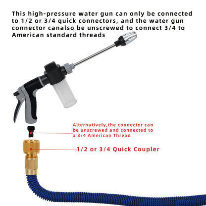 High-Pressure Garden and Car Wash Spray Gun