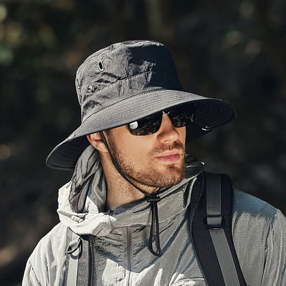 Breathable Wide Brim Sun Hat with UV Protection for Outdoor Comfort, Travel, and All-Day Sun Safety