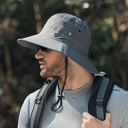 Breathable Wide Brim Sun Hat with UV Protection for Outdoor Comfort, Travel, and All-Day Sun Safety