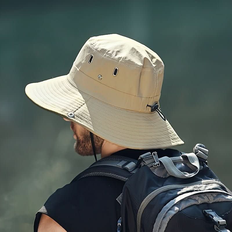Breathable Wide Brim Sun Hat with UV Protection for Outdoor Comfort, Travel, and All-Day Sun Safety