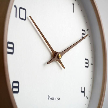 Modern Silent Wooden Wall Clock with Minimalist Scandinavian Design for Serene, Stylish Interiors
