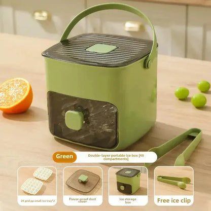 Convenient Ice Maker with Simple Release – Capacity for 48 Cubes