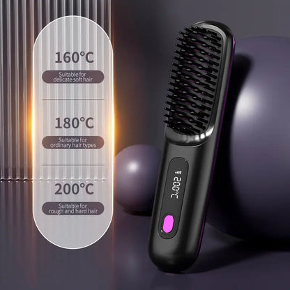 Portable Hair Styling Brush | Achieve Smooth and Healthy Hair Anytime, Anywhere