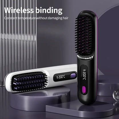 Portable Hair Styling Brush | Achieve Smooth and Healthy Hair Anytime, Anywhere