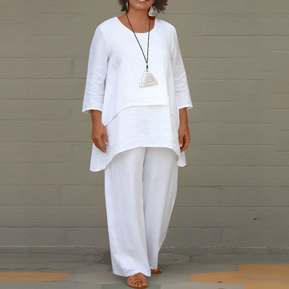 Layered Linen Outfit for Women