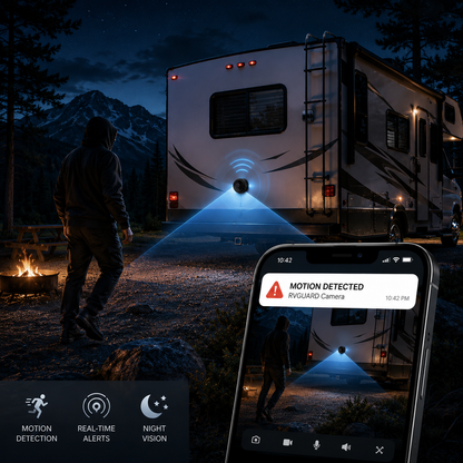 Wireless Backup Camera with Night Vision and Motion Detection