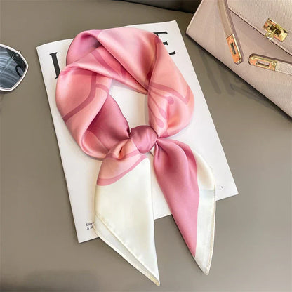 Silk Charm Plaid Scarf