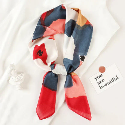 Silk Charm Plaid Scarf