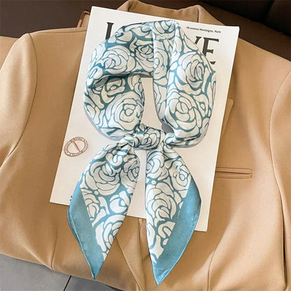 Silk Charm Plaid Scarf