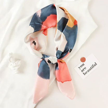 Silk Charm Plaid Scarf