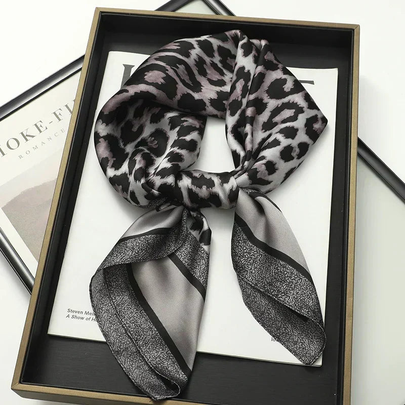 Silk Charm Plaid Scarf