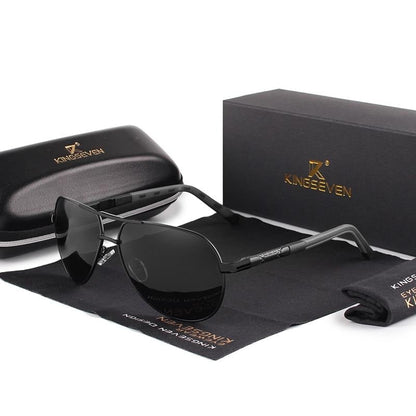 Aluminum Frame Polarized Aviator Sunglasses