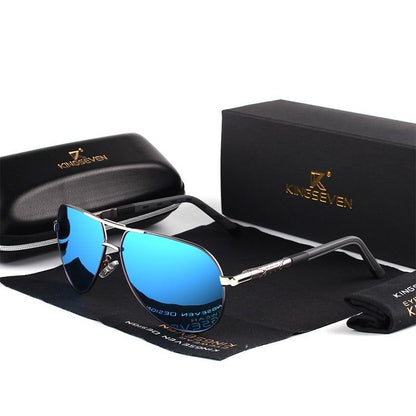 Aluminum Frame Polarized Aviator Sunglasses