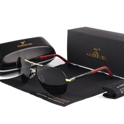 Aluminum Frame Polarized Aviator Sunglasses