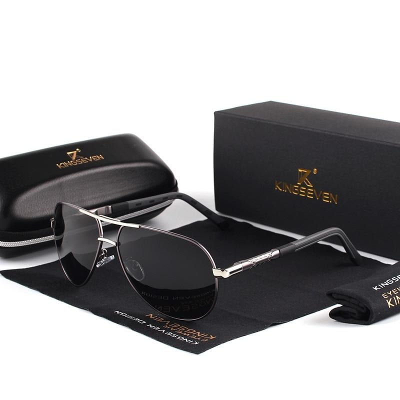 Aluminum Frame Polarized Aviator Sunglasses
