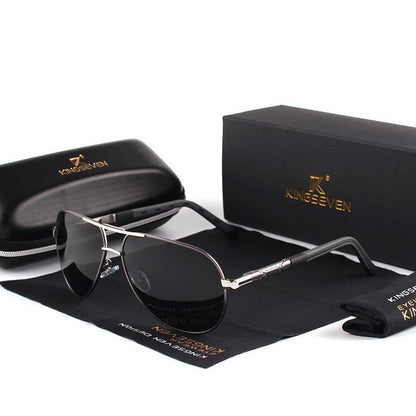 Aluminum Frame Polarized Aviator Sunglasses