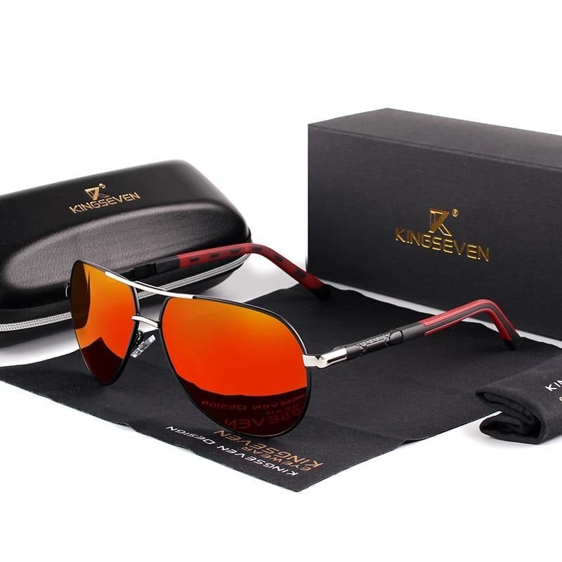 Aluminum Frame Polarized Aviator Sunglasses