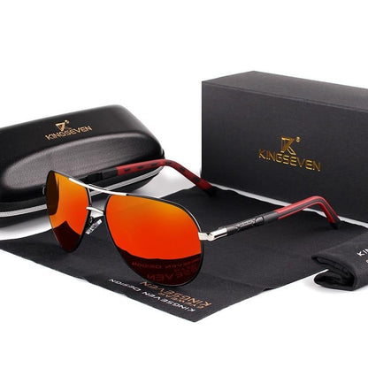 Aluminum Frame Polarized Aviator Sunglasses
