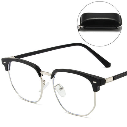Blue Light Blocking Half-Rim Glasses
