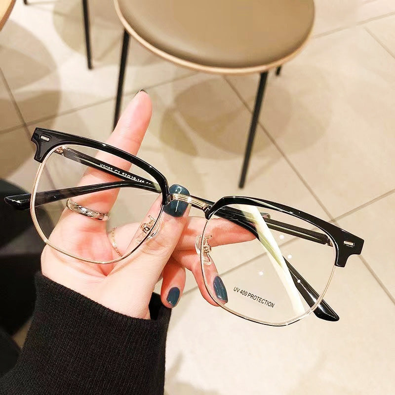 Blue Light Blocking Half-Rim Glasses
