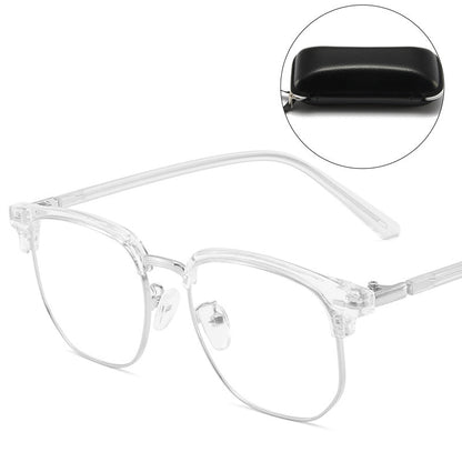 Blue Light Blocking Half-Rim Glasses