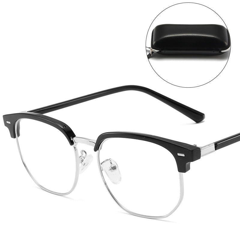 Blue Light Blocking Half-Rim Glasses