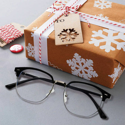 Blue Light Blocking Half-Rim Glasses